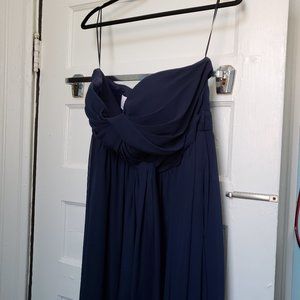 Birdy Grey Navy XL Grace Convertible Dress w slit